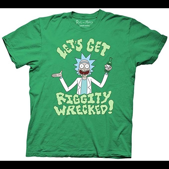 Ripple Junction Other - 🚀 Rick and Morty green wrecked T-shirt new